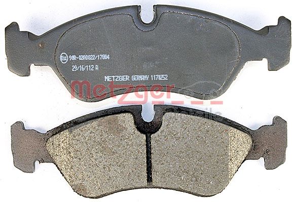 METZGER 1170252 Bremsbelagsatz, Scheibenbremse